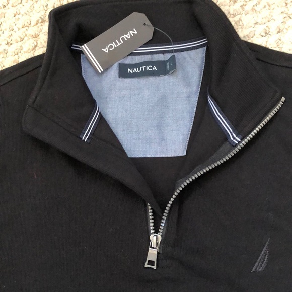 NAUTICA Mens Size Large Black pullover sweater - Picture 4 of 7